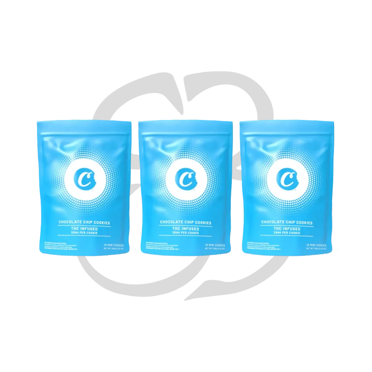 Trois sachets de cookies chocolat COOKIES en format 10 unités, conditionnement souple refermable