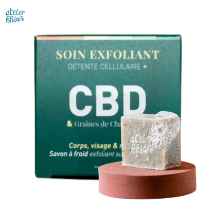 Savon Exfoliant CBD – Gommage Doux | 90 g - Rituel - SaBulle